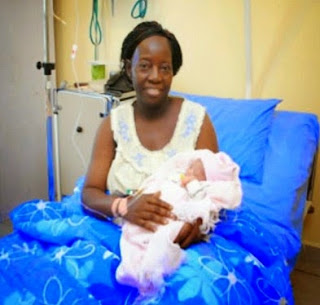 The 60 year old mother who gave birth in Lagos after IVF.