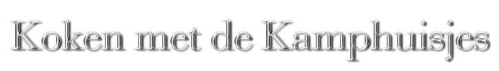 Koken met de Kamphuisjes