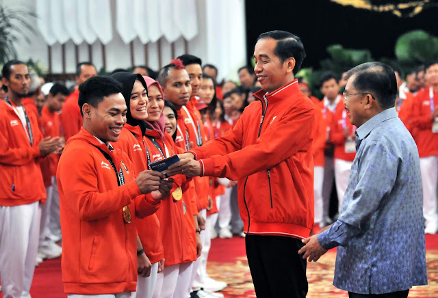 Jokowi Memberikan Bonus Kepada Atlet Asian Games 2018 Hari ini 