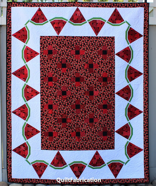 Watermelon Delight quilt by QuiltFabrication