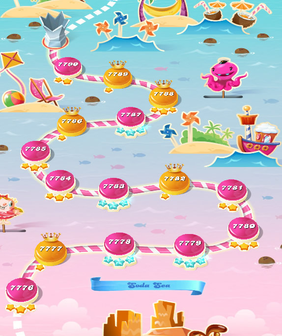 Candy Crush Saga level 7776-7790