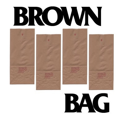 Black Flag Logo Brown Bag