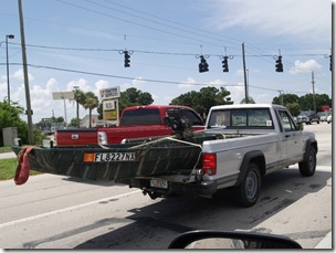 One way to transport your boat.