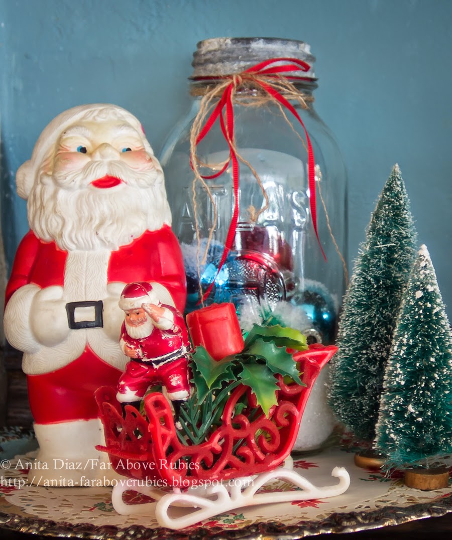 Vintage Christmas Decorations- Far Above Rubies-How I Found My Style Sundays- Christmas Edition- From My Front Porch To Yours