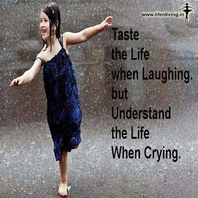 Taste the life when laughing