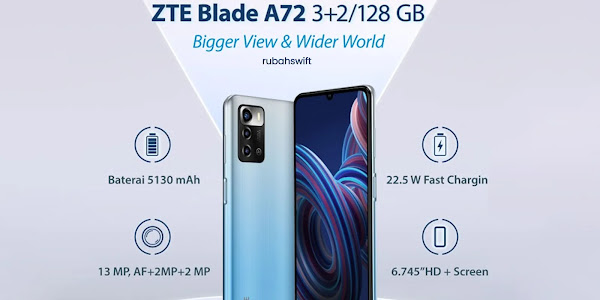 Review ZTE Blade A72: UFS 2.2, Unisoc T606, dan Layar 90Hz Turun Harga Cuma 700ribuan?