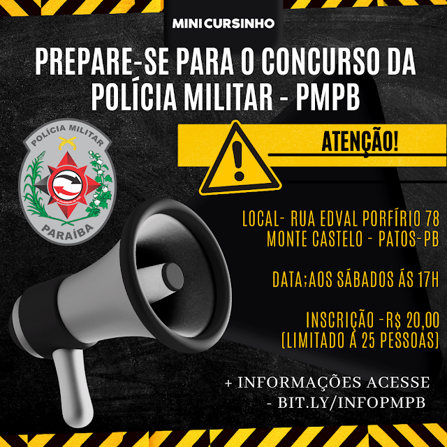 mini cursinho pmpb