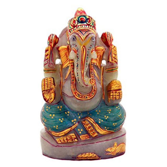 Velvetcase.com- Jade Mighty Ganesha Idol - Price 2989 on Ganesha Chaturthi