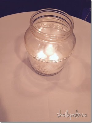 turkey water with candels