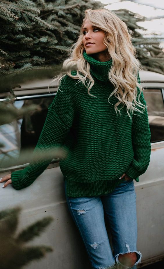 Fashion Casual Solid Color Sweater