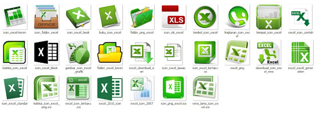 koleksi icon excel format png