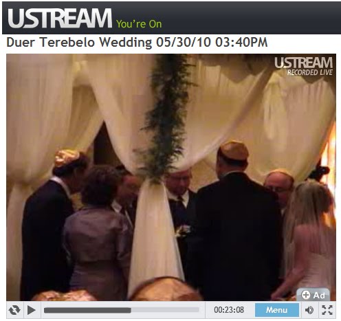 Just last month I officiated at a wedding that was being streamed live to