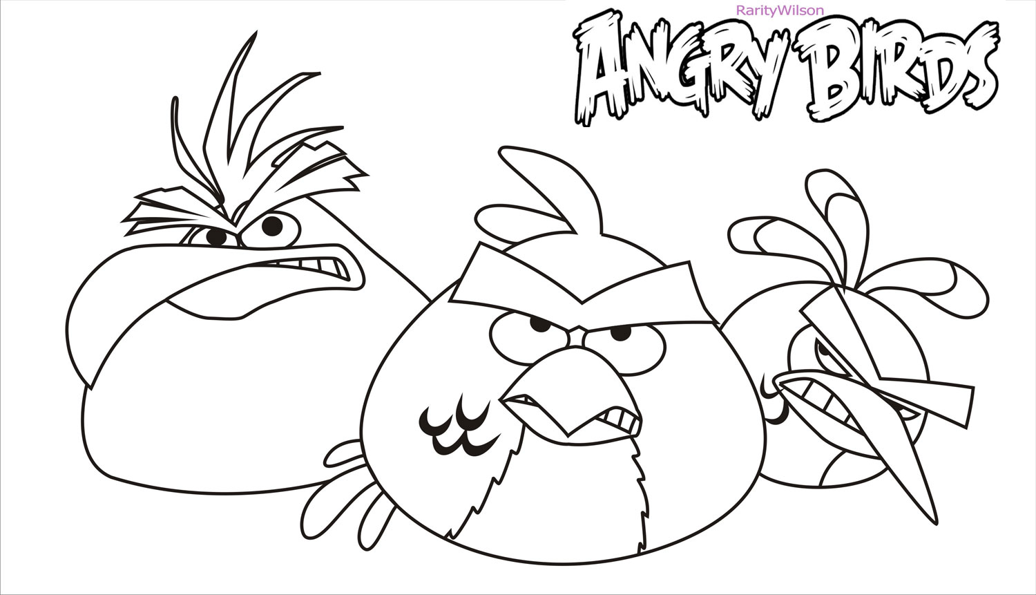 13 Mewarnai Gambar  Angry  Bird 