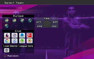 New Graphic Menu Like PES 2020 for pes 6