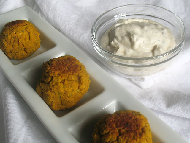 Sweet Potato Chickpea Falafel