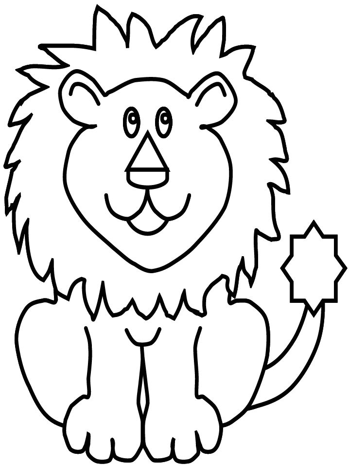 Download Lion Animal Coloring Pages For Kids ~ Best Coloring Pages For Kids