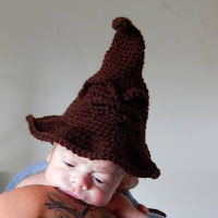 PATRON GRATIS GORRO BRUJA BEBE DE CROCHET