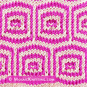 Pin Box mosaic knit stitch