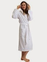 <br />TowelSelections Turkish Cotton Hooded Bathrobe Terry Velour Robe Made in Turkey