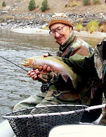 Terry Nobles on the Clark Fork with Jack Mauer guiding