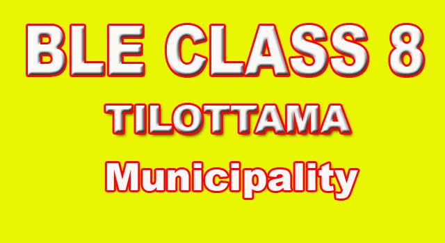 Tilottama class 8 exam Routine Notice 2080