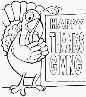 Happy Thanksgiving Day for Coloring