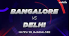 20th Match of VIVO IPL Season 12, RCB vs DC in Bengaluru