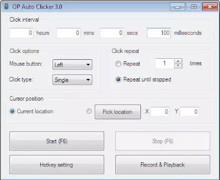 OP Auto Clicker 3.0