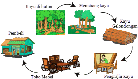 Proses Pengolahan Kayu  Menjadi Meja dan Kursi Mikirbae