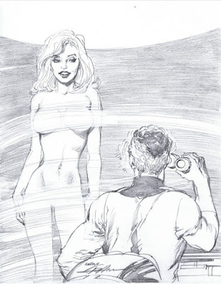 Sue getting frisky with Reed by Neal Adams