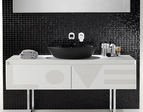 Contemporary Bathroom Furniture Modern Black and White Bathroom Furniture