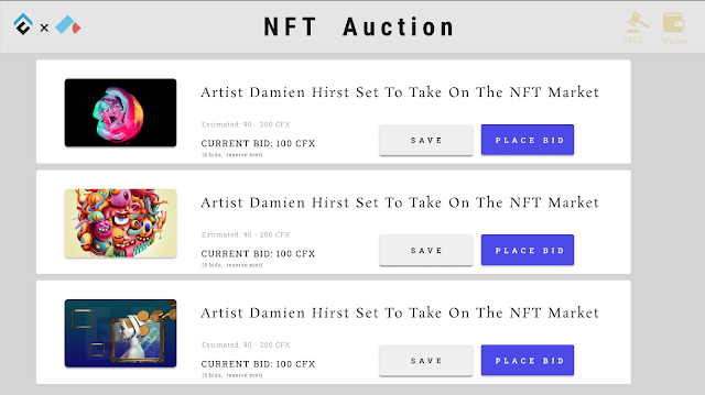 NFT AUCTION進來頁面