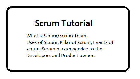 Scrum Tutorial - part 1