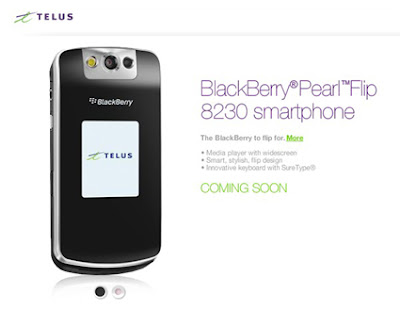 Telus BlackBerry 8230 Pearl Flip