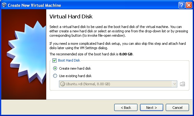 VirtualBox Hardisk