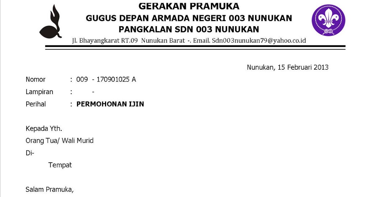 Popular Contoh Surat Izin Tidak Mengikuti Kegiatan Osis, Paling Populer!