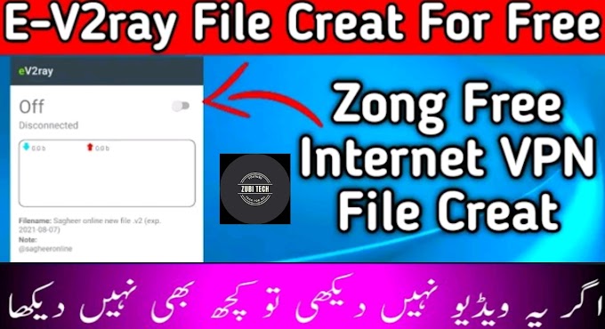 How To Create File - Ev2ray Config Generate For Free Internet | Zong