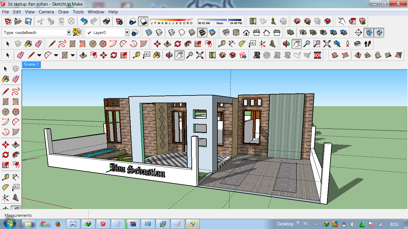 IFNS HC Membuat Rumah 3D Dan Animasi Di SketchUp