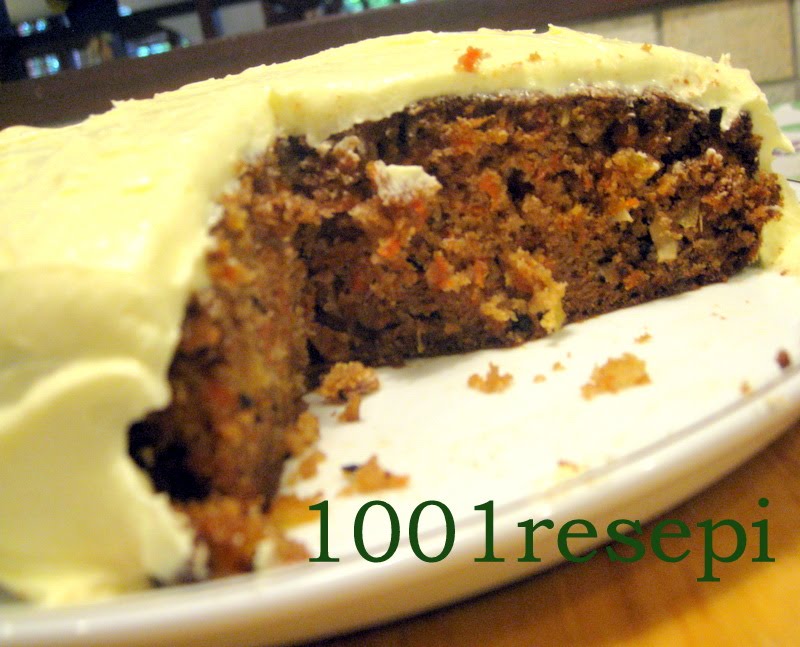 Koleksi 1001 Resepi: best ever carrot cake.step by step