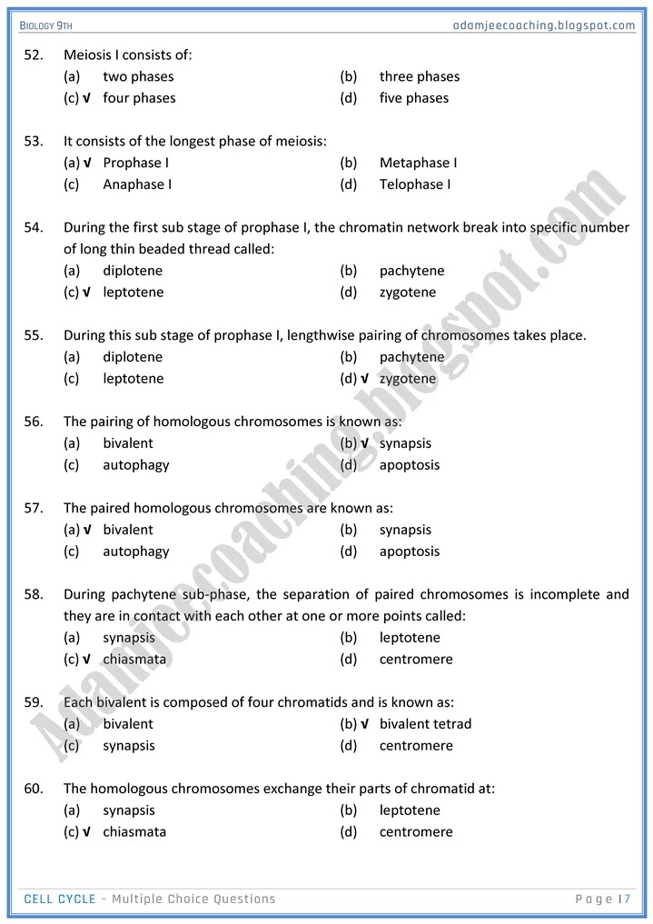 cell-cycle-mcqs-biology-9th