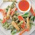 vegetable tempura with chilli sauce