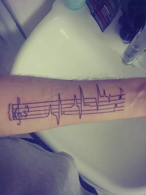 Theindeepink Music Notes Tattoos For The Music Lovers