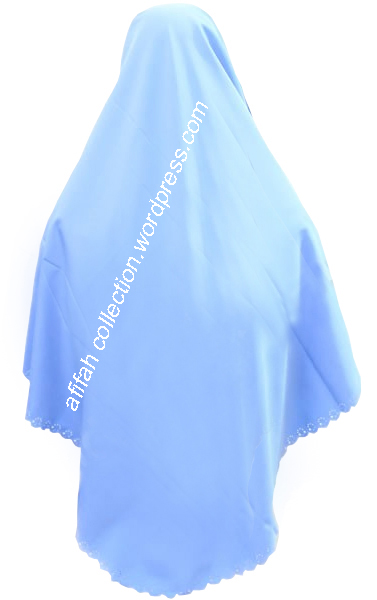 fairacollection Jilbab Segi Empat Warna Biru muda