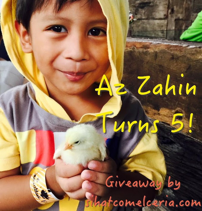 AZ ZAHIN TURNS 5 GIVEAWAY BY SIHATCOMELCERIA.COM