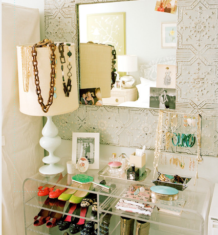 shoe and jewelry organization idea