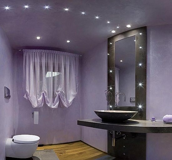 Beauty Houses Purple  Exotic Interior Designs  Bathroom 