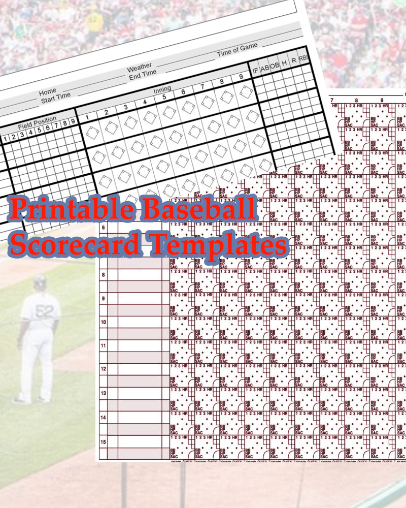 Baseball Scorecard PDF Template