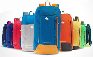 Quechua men and boy backpacks