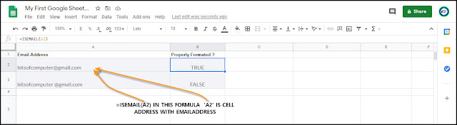 google sheets data validation email address  google sheets formulas
