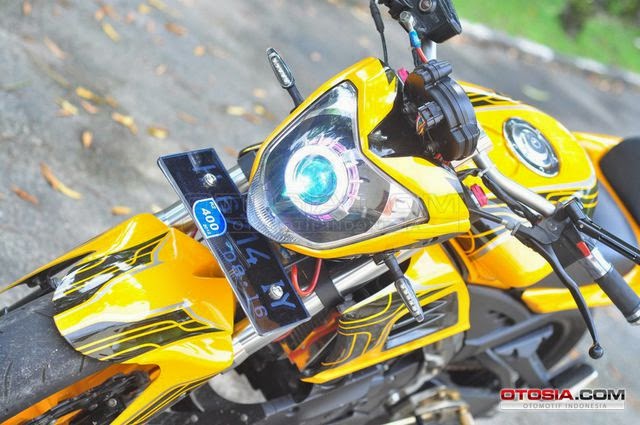 Modifikasi Yamaha Vixion Street Fighter Ban Gambot Keren 2014